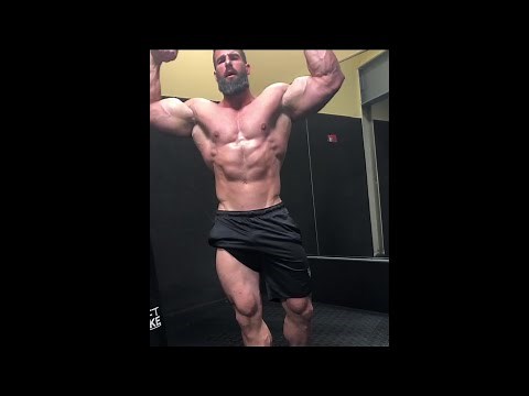 Alpha Man Nick Pulos flexing and showing muscles