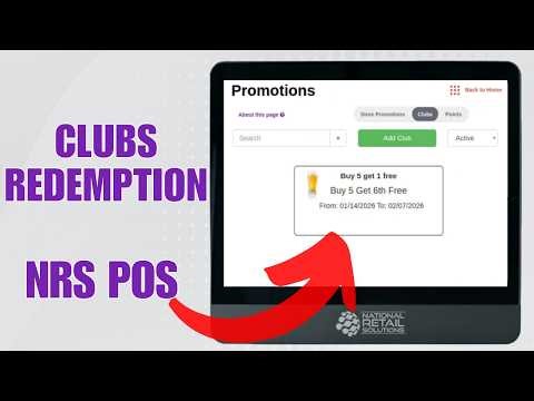 NRS POS - Club Redemptions Tutorial