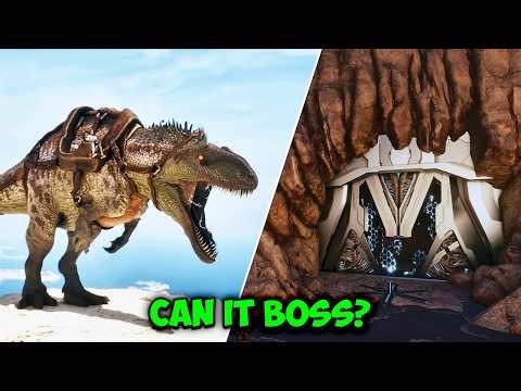 Acrocanthosaurus Vs Tek Cave ARK Survival Ascended | SOLO ALPHA OVERSEER