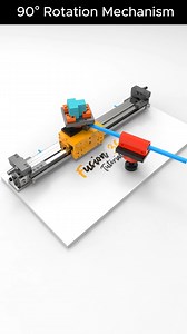 176K views · 796 reactions | 90° rotation mechanism#manufacturing #3ddesign #productdesign #automation #mechanism #machine #engineering #mechanical | Breno Cruz | Facebook