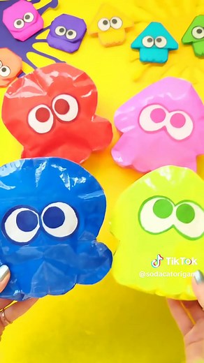 簡単に作れるスプラトゥーン3のイカとタコ