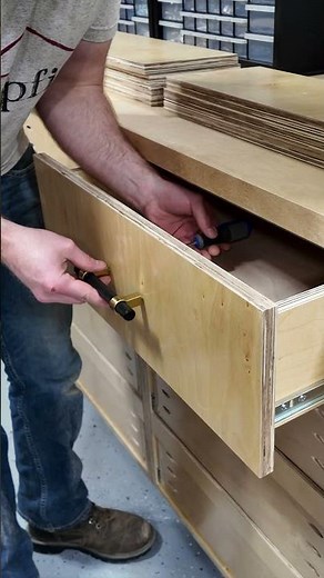 Drawer Assembly Made Simple #diy #woodworking #shorts