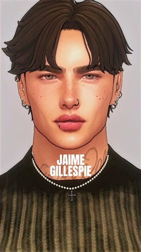 just making some new townies for my new series coming up; meet Jaime! 🖤 #sims4 #malesims #sims4cc