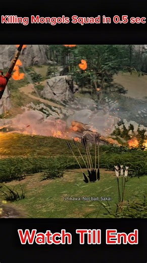 Killing Mongols Squad in 0.5 sec Watch Till End | Mongols Vs Samurai #ps5 #ghostoftsushima #gaming