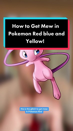 How to use the Mew Glitch and get mew in the Pokemon Video games! This works for Red Blue and Yellow version! #pokemon #pokemonglitch #mew