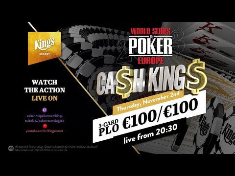 💸 Ca$h King$ Special €100/€100 Five-Card Pot Limit Omaha live from King's Resort 👑