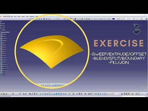 CATIA V5 - GENERATIVE SHAPE DESIGN PRACTICE