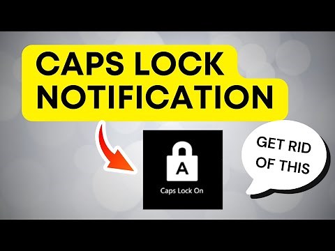 Disable Caps Lock Notification in HP laptops (2024)