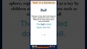Ball meaning Ball in a Sentence Most common words in English shorts
