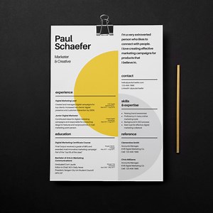 Modern & Creative Resume Template for Professionals in the Creative Industry | Microsoft Word Template | Google Slides | 4 Colors Bundle - Etsy UK