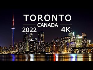 Toronto ca 2022 in 4K Ultra HD - Relaxing Music, Time Lapse, Drone Video | Ontario, Canada