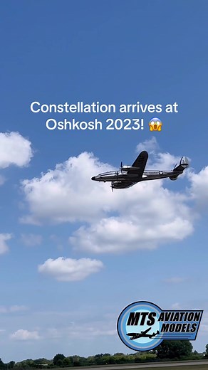 Watch the Lockheed C121 Constellation arrive at Oshkosh 2023! This is 1 of 2 Constellation’s flying in the world today! @EAA - The Spirit of Aviation #mtsaviationmodels #OSH23 #eaa #warbirds #constellation #c121 #superconstellation #lockheed #aviation #wwii #aircraft #aviation #aviationgeek #aviationhistory #airplane #superrare #eaaairventure #aviationdaily #fyp #AviationLovers #aviationphotography