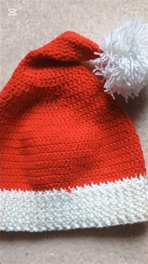 crochet christmas hat #crochet #knittig #crochetprojects #handmadecrochet #crochetdesigns