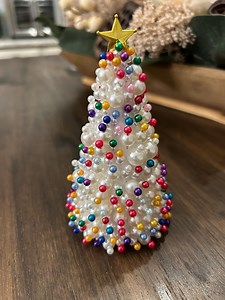 Handmade Beaded Decorative Tree - Etsy