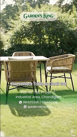 Outdoor Table & Chair Set That Elevates Your Garden Look