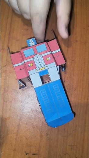 Transforming Optimus Prime paper craft #transformers #optimusprime