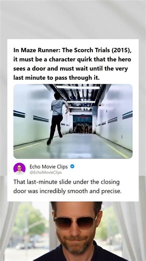 Maze Runner The Scorch Trials 2015 Hero Waits Until the Last Minute to Go Through the Door