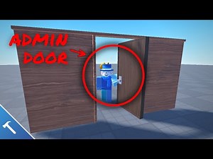 How to make an ADMIN ONLY DOOR in ROBLOX STUDIO!