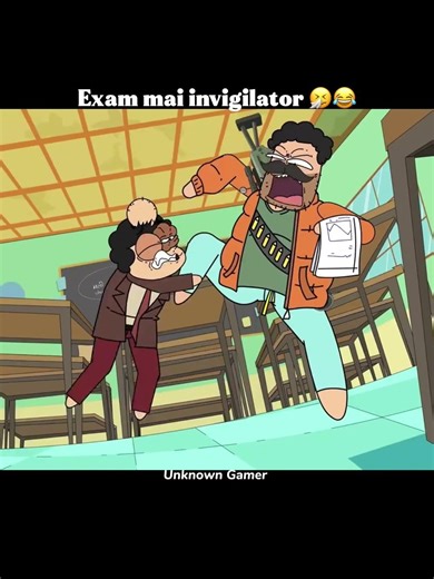 Exam mai invigilator 🤧😂 #animation #animatedcomedy #funnycartoon #trending #viral #ytshorts