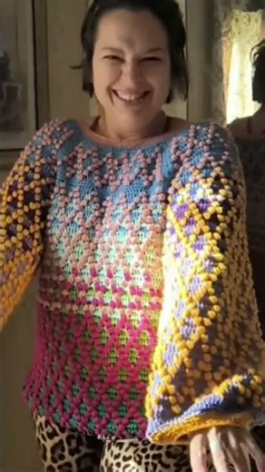 Crochet Along Happening Now! The Serenity Mosaic Sweater…remember to subscribe! #freecrochetpattern