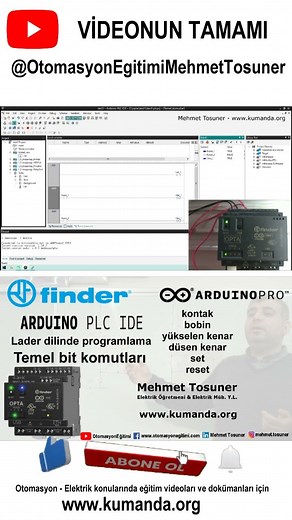 Finder OPTA PLC Basic Bit Commands Arduino PLC IDE LD Programming3