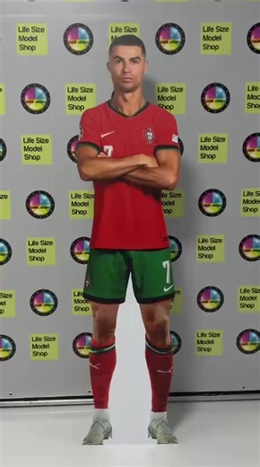 Transform your space with the GOAT! 🇵🇹⚽️ This life-size Cristiano Ronaldo standee is a must-have for every CR7 fan. High-quality, realistic, and ready for your room. Get yours now! 👇 https://lifesizemodelshop.com #cardboardcutout #Lifesizestandee #pappaufsteller #cutouts #cristianoronaldo