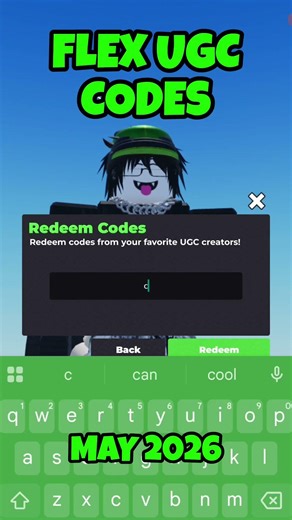 FLEX UGC CODES MAY 2026 ( ROBLOX )#2026 #roblox #ugcdontmoverobloxcode #robloxedit #code #shorts