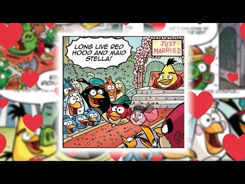 The time Red and Stella from Angry Birds got married ❤ (comic) / Angry Red