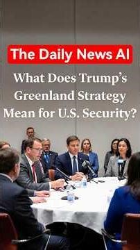 What Does Trump’s Greenland Strategy Mean for U.S. Security?