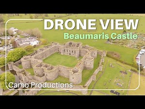 Drone View – Aerial Look at Beaumaris Castle, Anglesey