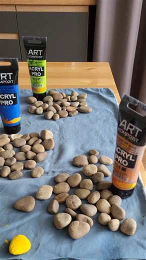 Painting River Stones 🎨 Acrylic Colors Flow (Part 4)