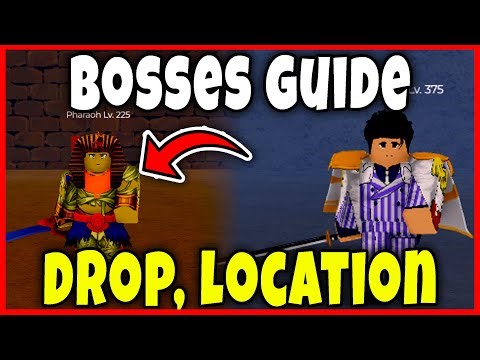 ALL BOSS DROPS, LOCATION, RESPAWN TIME - HOW TO FIND [VOX SEAS] - Roblox