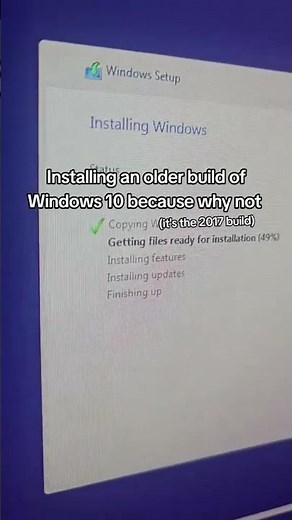 Installing Windows 10 1703 in 2025 (I'll install 1507 once I'll get a hold of an ISO)