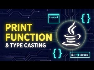 Print Function & Type Casting in Java Explained | Java Tutorial for Beginners (Kannada) #5