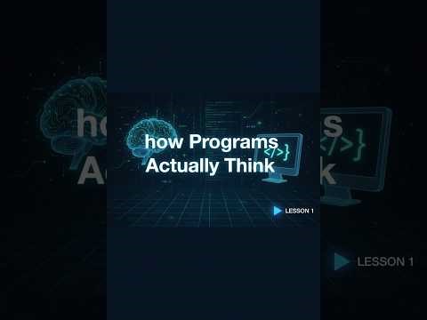 How Programs Think | Execution & State Explained (Programming Fundamentals Lesson 1)