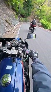 今日も元気に赤いバイクおじさんにブチ抜かれてみた😂#バイク #オートバイ #monster400 #fz400r 2026,05,09