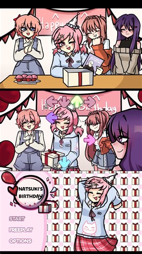 FNF: Natsuki's Birthday Party #fnf #fnfmod