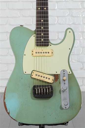 Custom Shop ASAT Special Semi-hollow Electric Guitar - Daphne Blue, Medium Aging