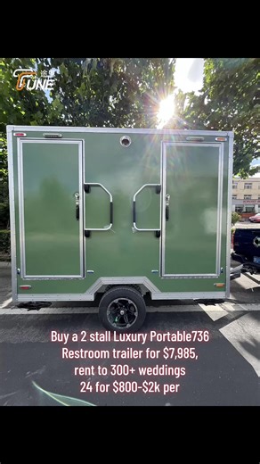 Luxury Portable Restroom Trailer for Events