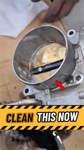 Throttle Body Cleaning = Instant Smooth Idle #mechanic #car #service