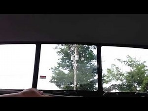 Honda Ridgeline rear center window replacement.