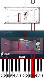 How to get out? My Version vs Otiginal | Poppy Playtime 5 Animation (@fash) - Octave Piano Tutorial