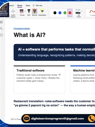 What is Artificial Intelligence? Discover what AI is, how it works, and why it's shaping the future. This beginner-friendly video explains Artificial Intelligence in simple and easy-to-understand language. 📲 WhatsApp: 92 311 8122222 🌐 Website: www.digitalservicesprogram.com #AI #ArtificialIntelligence #LearnAI #Technology #DigitalServicesProgram #DSP #AITutorial #TechEducation