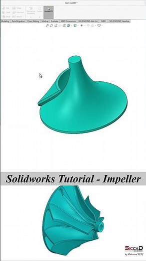 Solidworks Tutorial - CSWA Practice - Impeller