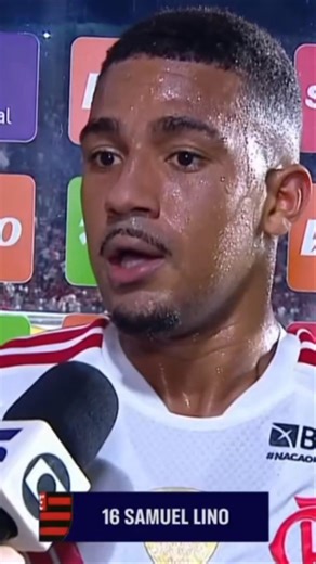 SAMUEL LINO FALA NO INTERVALO DE VITÓRIA 1X0 FLAMENGO PELA COPA DO BRASIL #flamengo #mengão #mengo