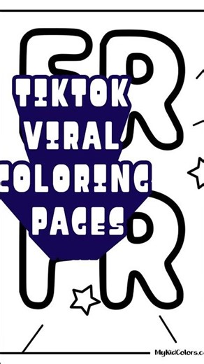 TikTok Viral coloring pages