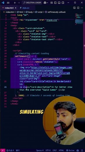 Create Skeleton Loader For Your Website | HTML,CSS & JAVASCRIPT