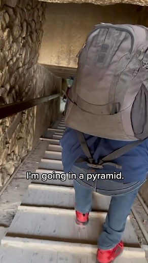 I went inside a ancient pyramid in Egypt! #Egypt #pyramid #ancientpyramids #goals #fun #amazing #bible #history #christian #christianreels | Daniel Adams