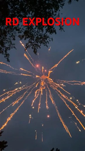 Rd explosion pre loaded canister shell #fireworks #salute #pyro