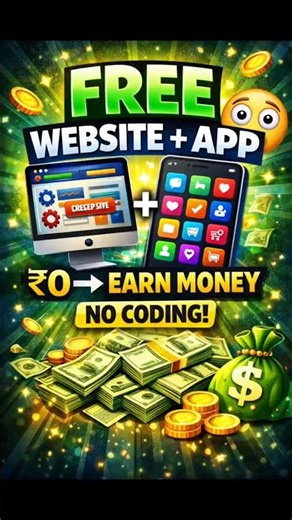 Make Website & App FREE (No Coding) | Earn Money Online 2026.✅